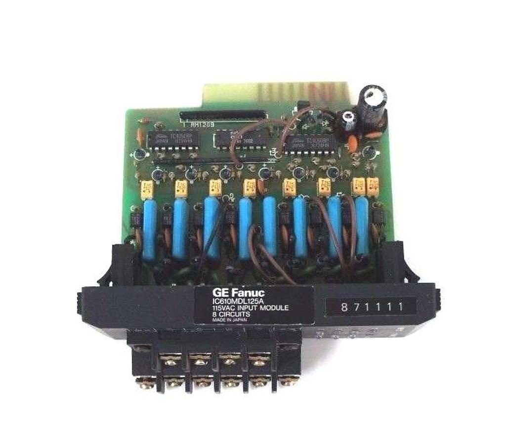 Used LOT OF 10 GE FANUC IC610MDL125A INPUT MODULES 115VAC, 8 CIRCUITS