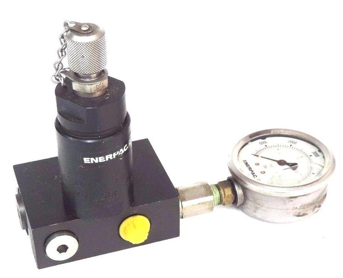 Used ENERPAC MV722B PILOT OPERATING CHECK VALVE W/ ACL22A ACCUMULATOR