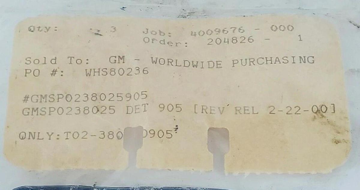 LOT OF 3 NEW MOELLER T02-38025 D905 PUNCHES GMSP0238025 DET 905 GMSP0238025905