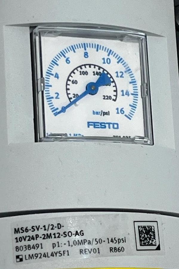 Festo 531030 MS6B Air Service Unit Combo G1/2 FRL MSB6-AGD-C4:j23:F1:V39-WP NSNP
