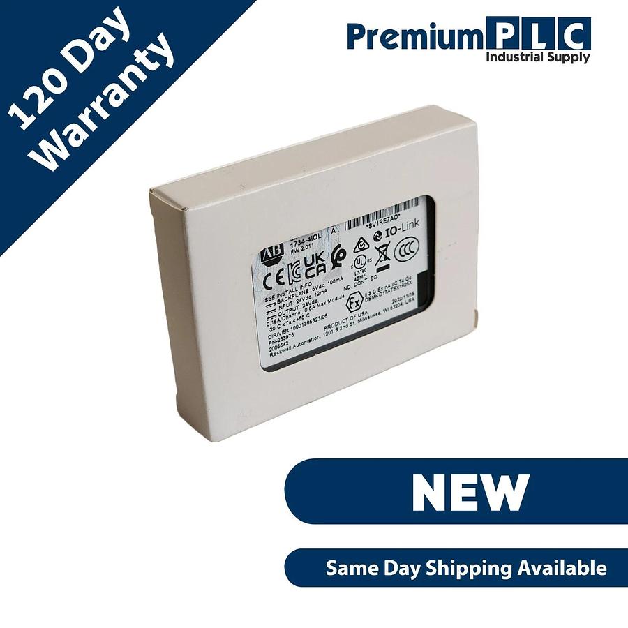 Used NEW ALLEN BRADLEY 1734-4IOL /A POINT I/O 4-CHANNEL IO-LINK MASTER MODULE 2022