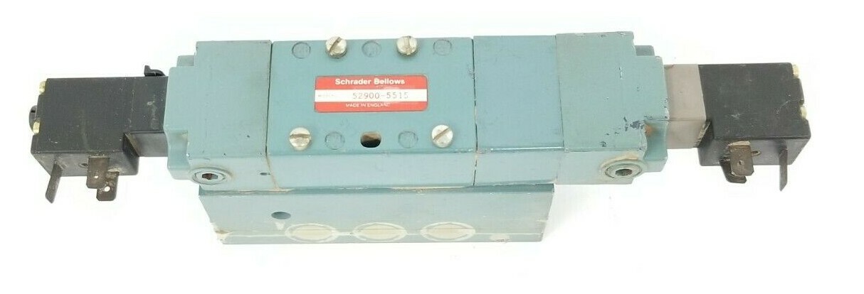 Used SCHRADER BELLOWS 52900-5515 VALVE 529005515, 520008515, 120V 60HZ, 4W