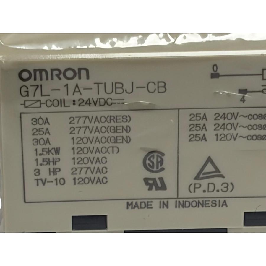 Used Omron G7L-1A-TUBJ-CB 24VDC Power Relay 30A 277VAC SPST-NO Quick Connect New