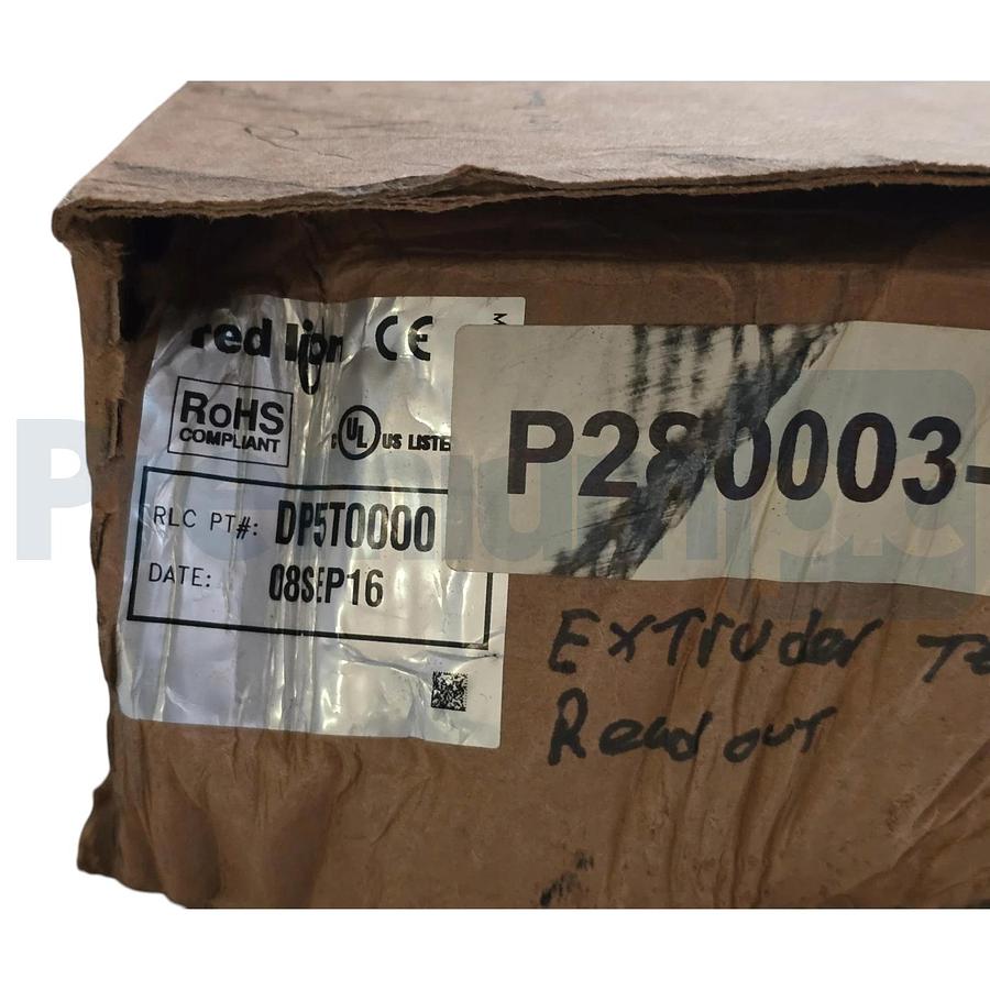 Red Lion DP5T 5-Digit RTD Temperature Panel Meter 85-250VAC DP5T0000 NSMP (read)