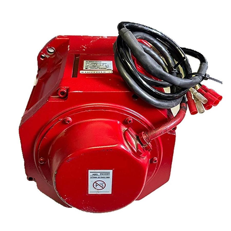 Used YASKAWA ELECTRIC USADED-13-YR22 / USADED13YR22 AC SERVO MOTOR 1300W 6.18Nm 9.9A