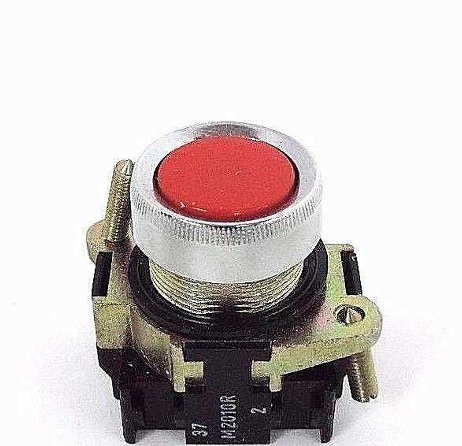 Used LOT OF 3 NIB AUGAT ALCOSWITCH M2010-2 PUSH BUTTONS M2010R, RED, M20102