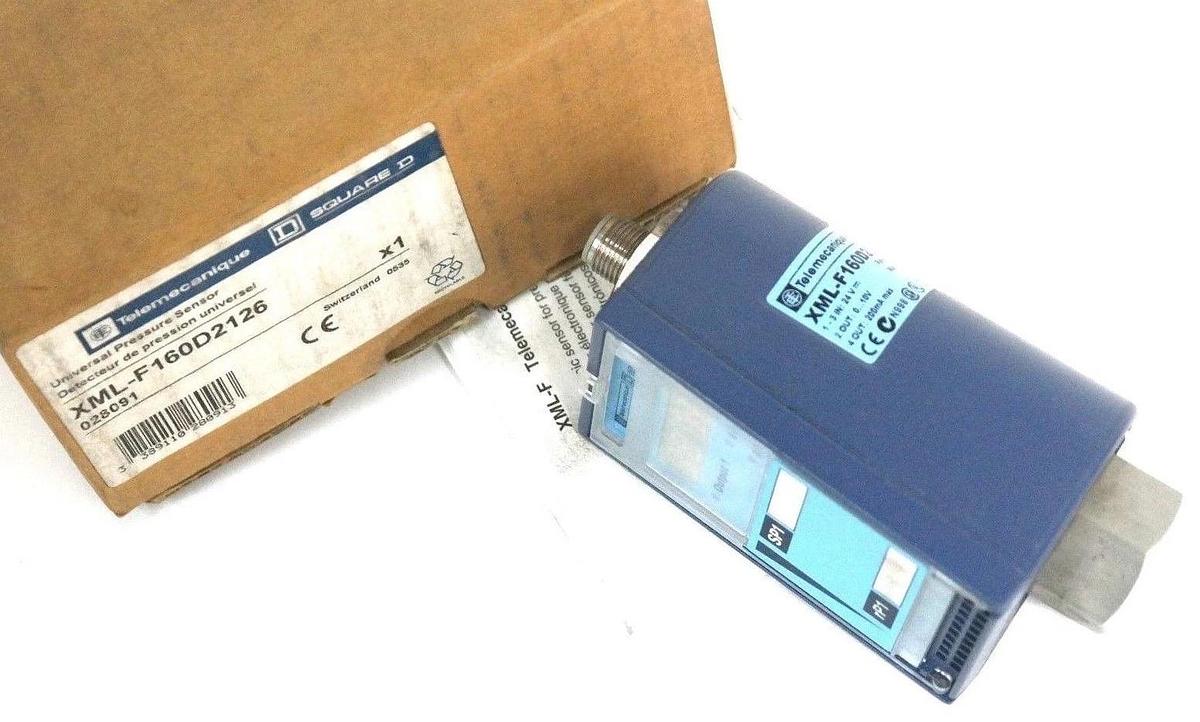 Used NIB TELEMECANIQUE XML-F160D2126 UNIVERSAL PRESSURE SENSOR 0-160BAR, 028091
