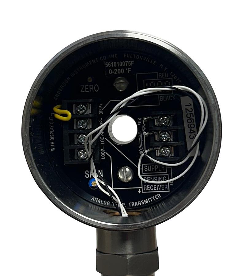 Used ANDERSON INSTRUMENT 561010075F / SA510040370000 ANALOG TEMP TRANSMITTER NSNP