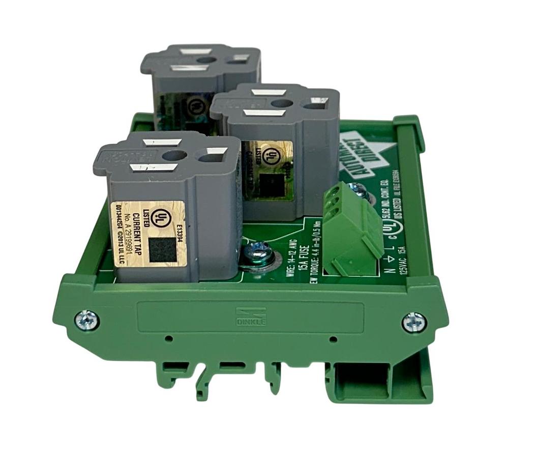 Used FACTS ENGINEERING FA-REC3 / FAREC3 3-PLUG OUTLET RECEPTACLE 125VAC P9210-F NSMP