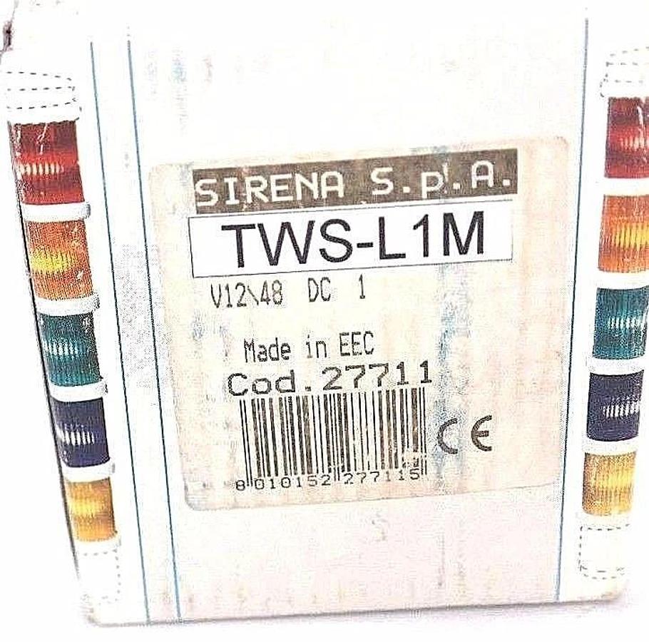 Used NIB SIRENA S.P.A TWS-L1M V12/48DC COD. 27711 TWSL TOWER SECTOR BLUE