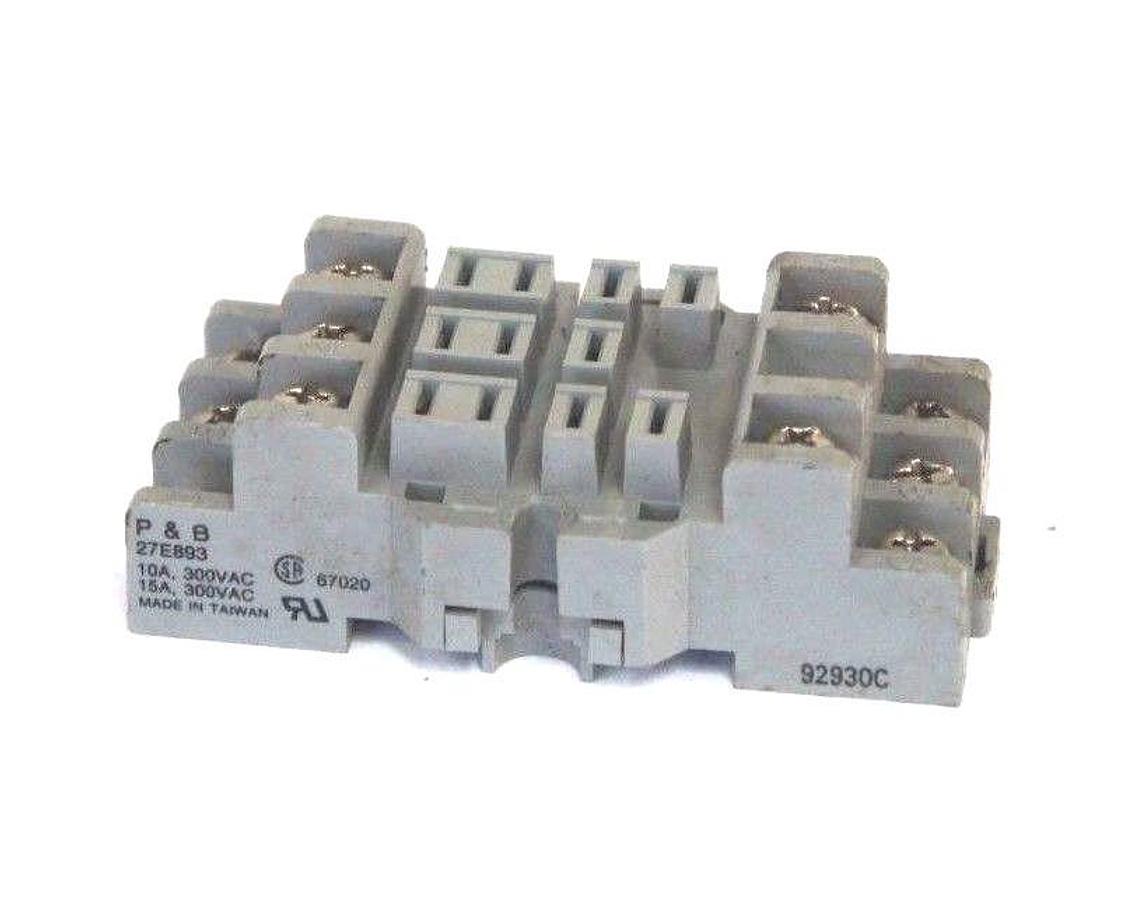Used POTTER & BRUMFIELD 27E893 SOCKET RELAY BASE