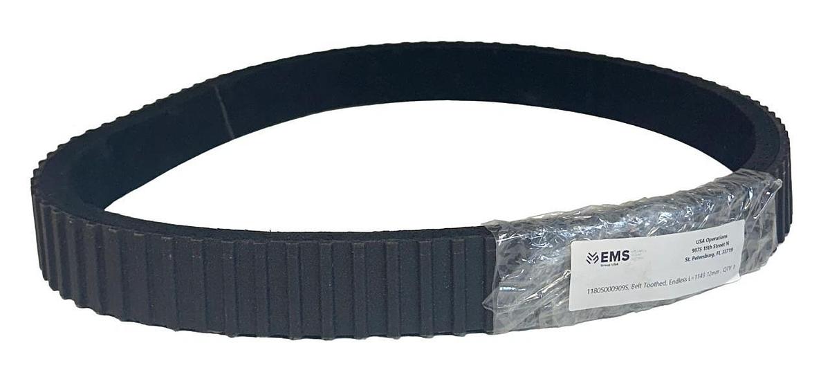 Used EMS GROUP 11805000909S TOOTHED ENDLESS BELT L=1143 12mm NSNP