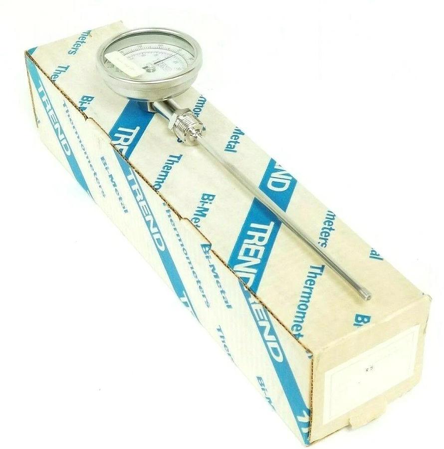 Used NIB TREND INSTRUMENTS MODEL 31RS THERMOMETER 9'' STEM 228.6mm 25-125 DEG. F