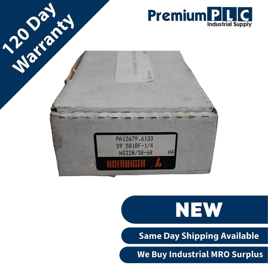 NEW HOERBIGER ORIGA S9 581RF-1/4 (PA12679-6133) 5/2 WAY SOLENOID VALVE 220V