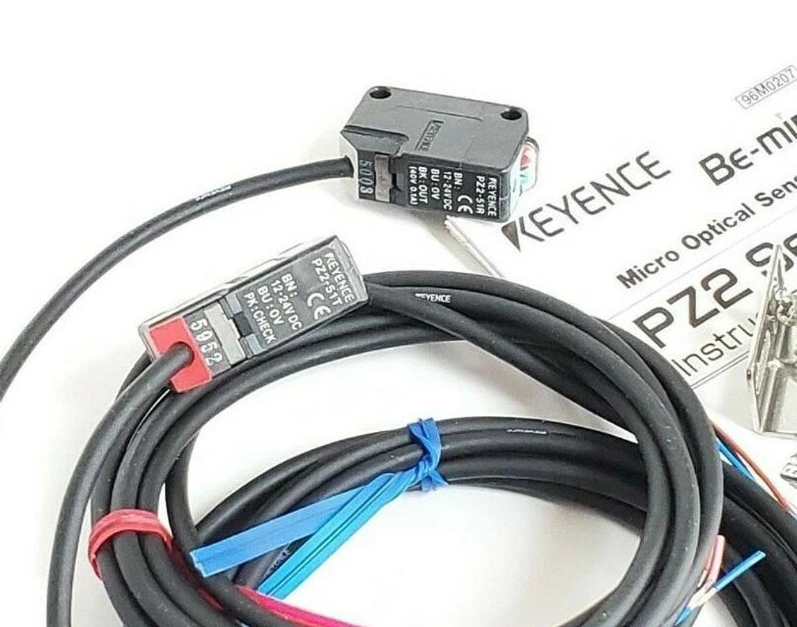 Used LOT OF 6 NIB KEYENCE PZ2-51 PHOTOELECTRIC SENSORS 7000MM RANGE W/AMPLIFIER PZ251