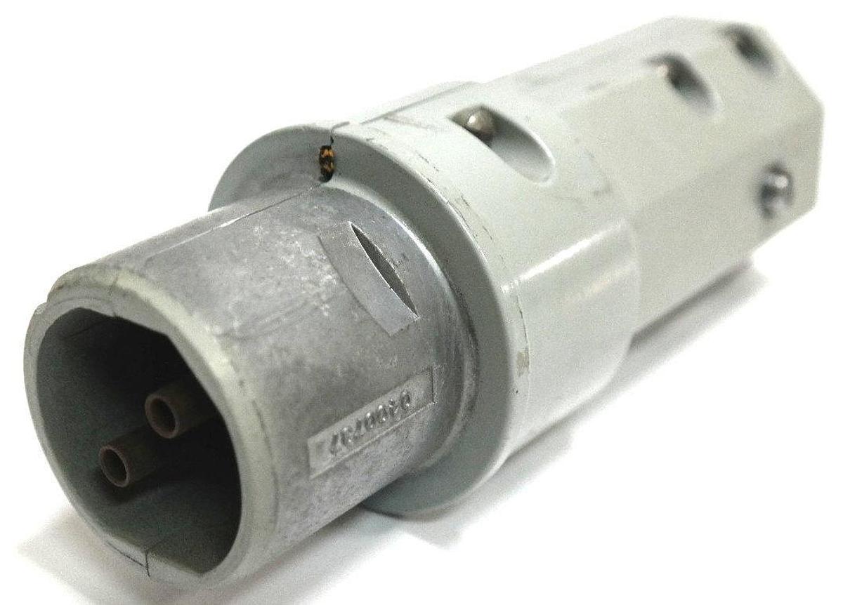 Used CROUSE-HINDS APJ-3275 ARKTITE PIN & SLEEVE PLUG M-72, 30A 2W 2P 30A 600V