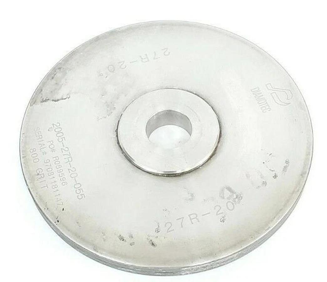 Used DIAMOTEC 2005-27R-20-055 WHEEL 27 11941B R089596 27R-20 800 GRIT