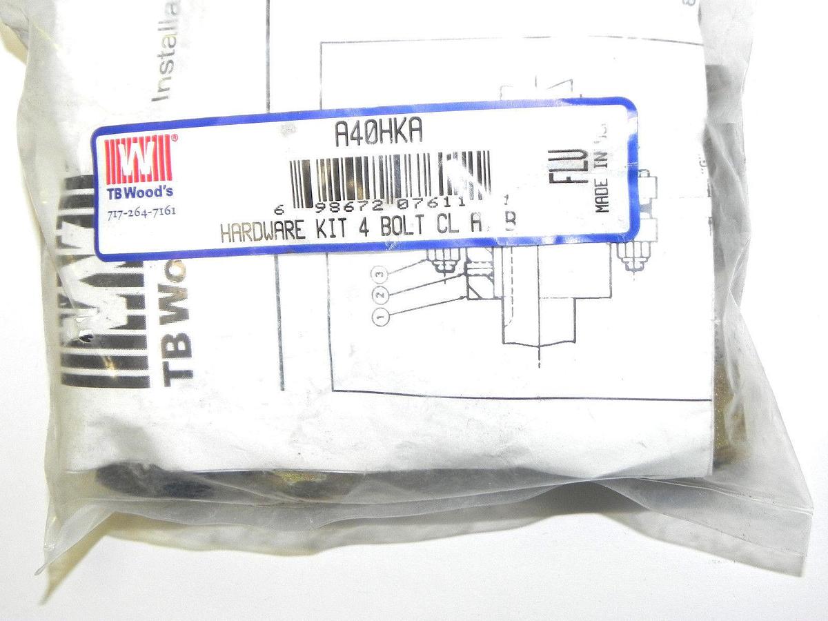 Used NEW TB WOODS A40HKA HARDWARE KIT 4 BOLT