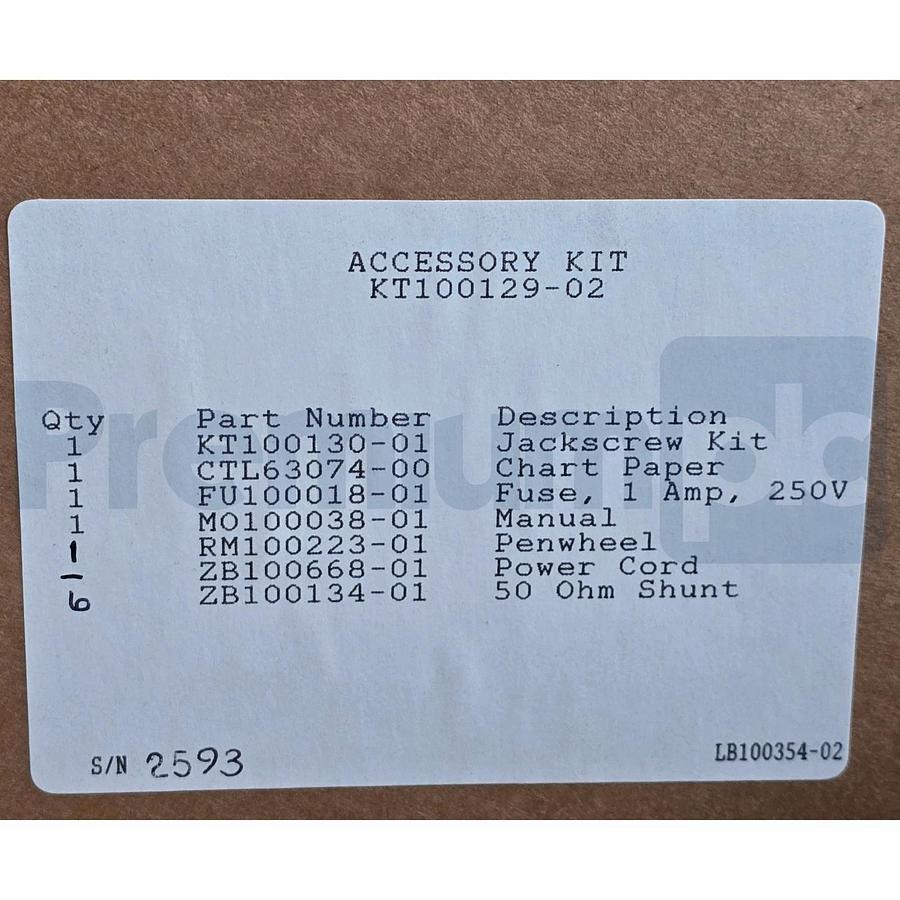 Tracor Westronics Series 1500 Chart Recorder / Data Logger P/N 1560 w/Accs. Kit