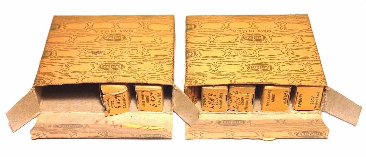 Used LOT OF 120 NIB BUSSMAN LKN-9 SUPER-LAG RENEWAL LINKS LKN9, 250V