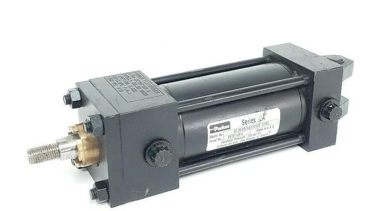 Used PARKER SERIES 2A 02.00 BB2AUVFS13A 3.000 PNEUMATIC CYLINDER 250PSI