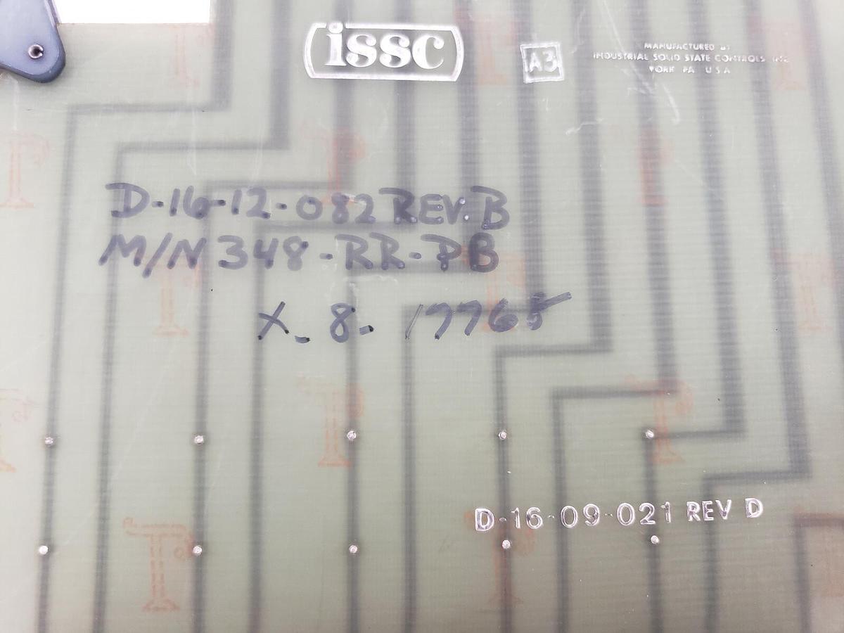 Used REPAIRED ISSC D-16-09-21 REV. D RELAY BOARD, D-16-12-082 REV. B, 348-RR-PB