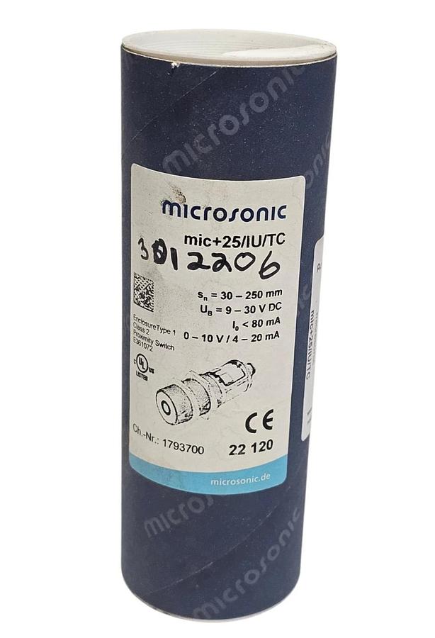 Used NEW MICROSONIC MIC+25/IU/TC ULTRASONIC SENSOR CH.-NR.: 1793700