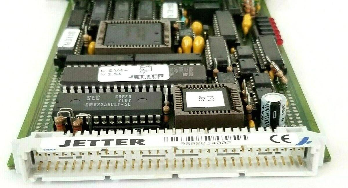 Used JETTER SV4-10A2 REV. 2 CONTROL CARD E-SV4+ V2.34 SV4-K02 SV4-A10 SV4 SV4-2