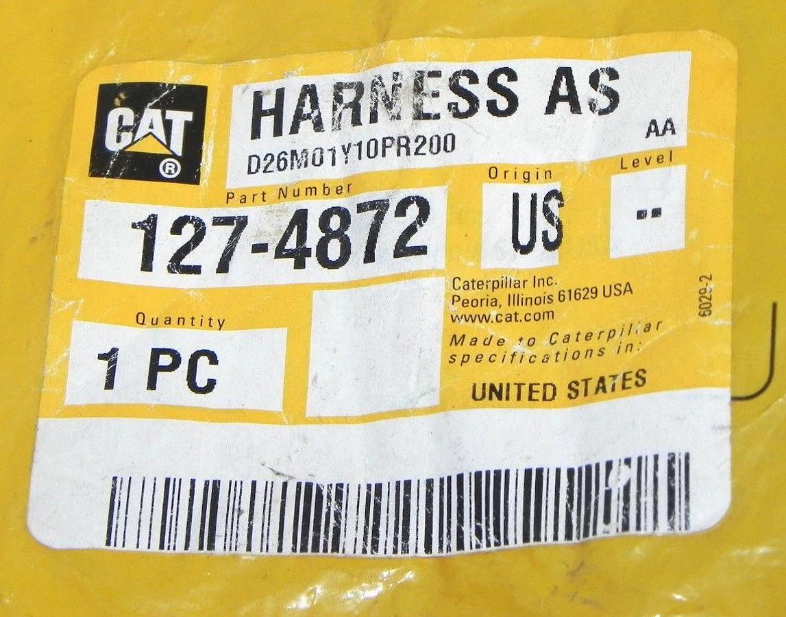 Used NEW CATERPILLAR 127-4872 WIRED HARNESS AS 1274872