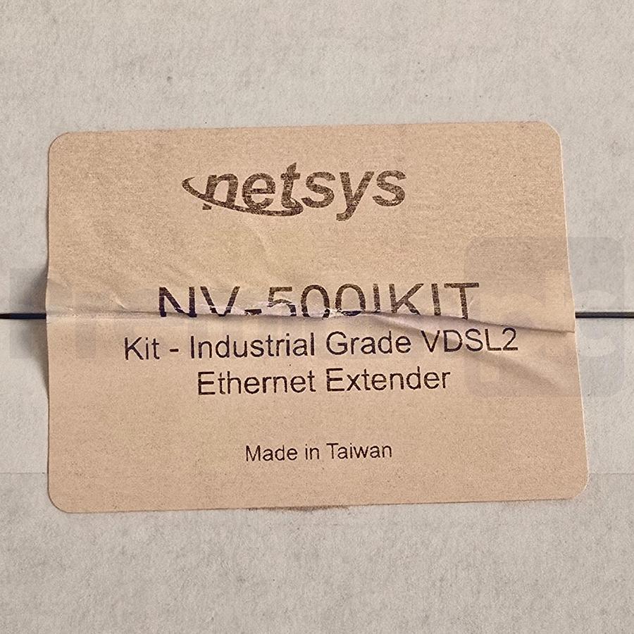 Used Netsys NV-500IKIT Industrial VDSL2 Ethernet Extender Kit CO/CPE 2x NV-500I NSMP