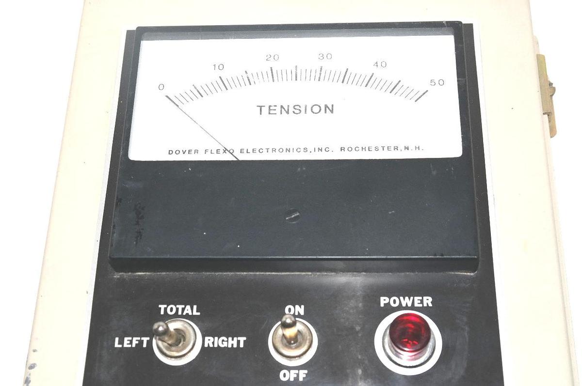 Used DOVER FLEXO ELECTRONICS TI5 TENSION INDICATOR EA1072C, PCD-1, TI5-C