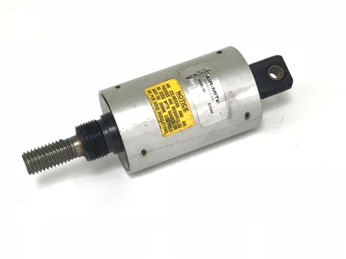 Used AIR-MITE SINGLE ROD 1" STROKE AIR CYLINDER MODEL NO. DAR-20
