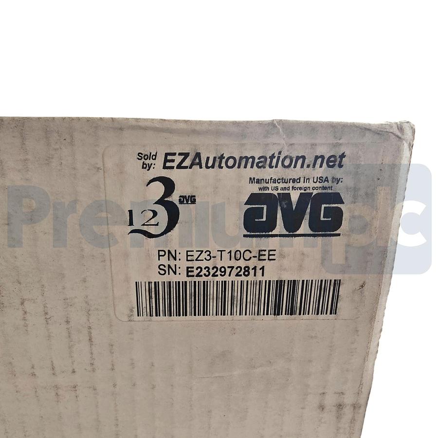 Used EZAutomation AVG Automation EZ3-T10C-EE Touchpanel HMI 10" TFT Color NSMP (read)
