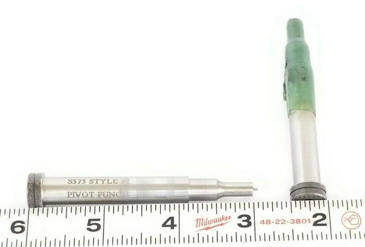 Used LOT OF 2 NEW GENERIC / DAYTON S375 PIVOT PUNCHES STYLE #2 3'' IN. OAL