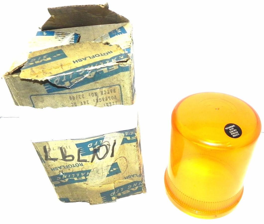 NIB MOFLASH YELLOW SIGNAL LIGHT COVER POLYCARBONATE