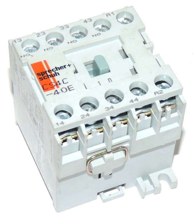 Used SPRECHER+SCHUH CS4C-40E CONTROL RELAY SER A CS4C40E