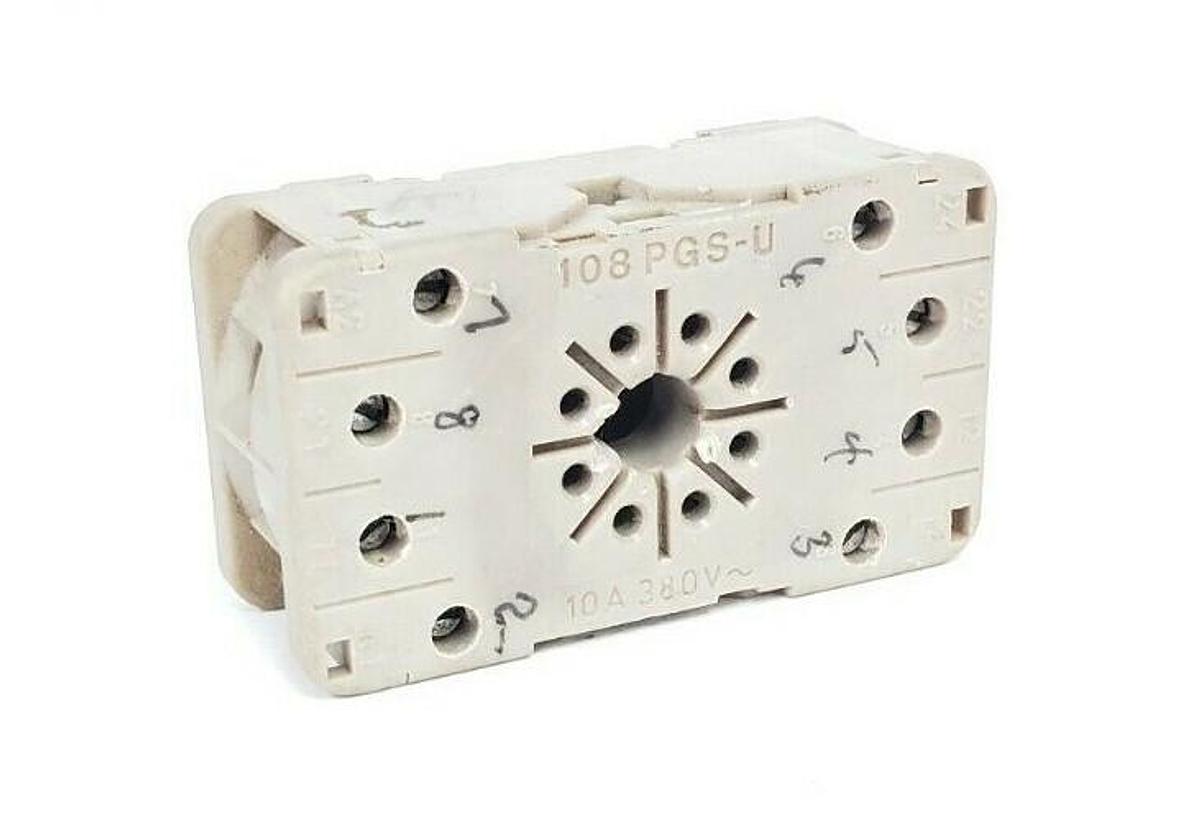Used ALLEN BRADLEY 108PGS-U RELAY SOCKET 108PGSU, 10A 380V