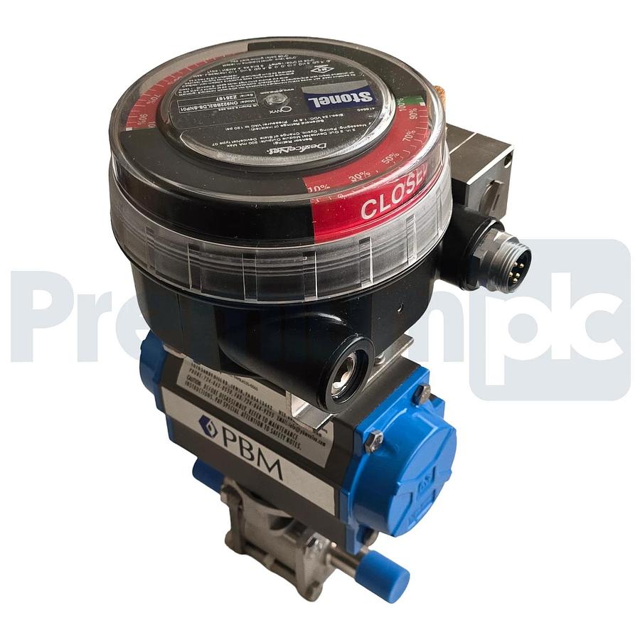 PBM PAVBL453S-0063 Actuator 3/4" SS Valve w/ StoneL Onyx ON922 DeviceNet Monitor
