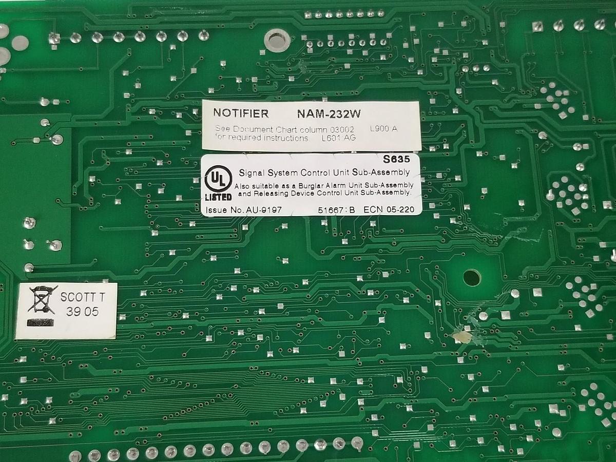 Used HONEYWELL / NOTIFIER NAM-232W NETWORK ADAPTER MODULE NAM-232WPCC , 03371