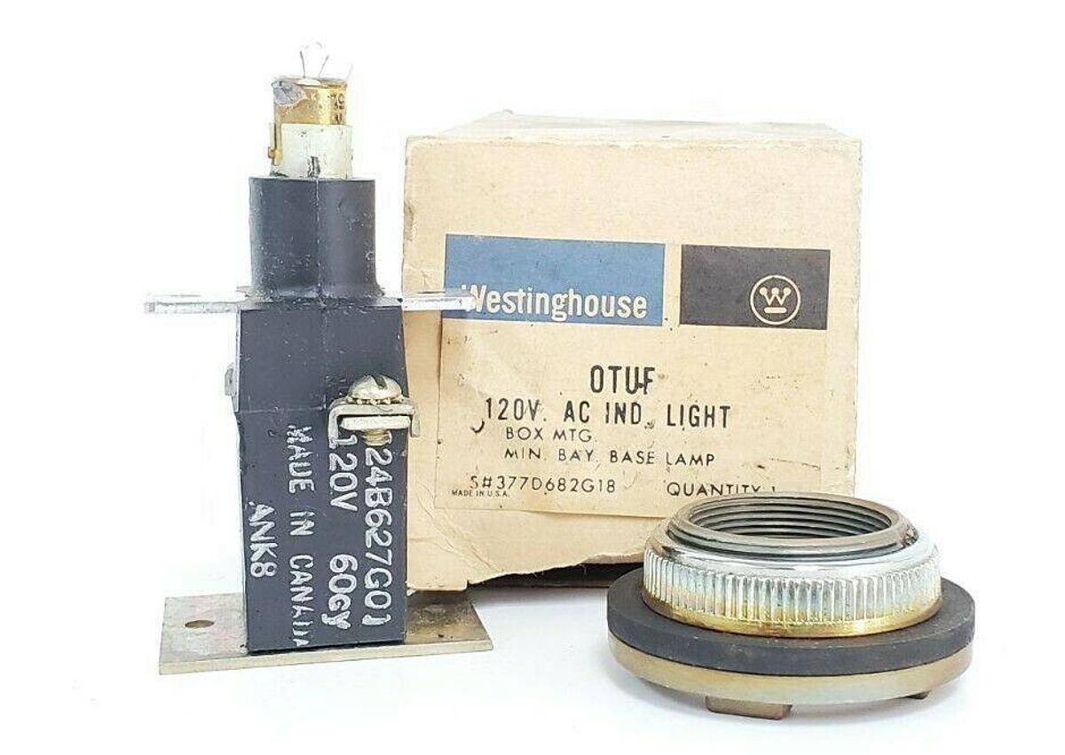 NIB WESTINGHOUSE OTUF 120V. AC IND. LIGHT BOX MTG. MIN. BAY. BASE LAMP