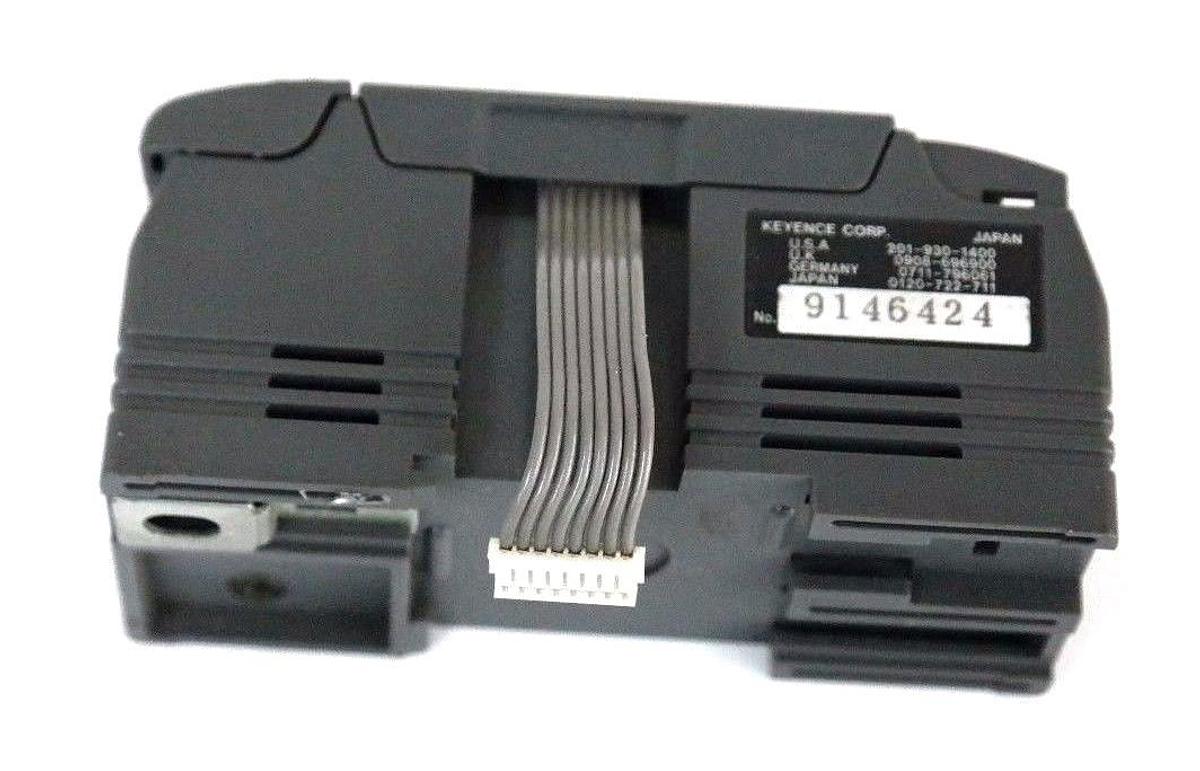 Used KEYENCE KV-16T PLC I/O MODULE W/ KV-8ER EXPANSION MODULE KV16T KV8ER