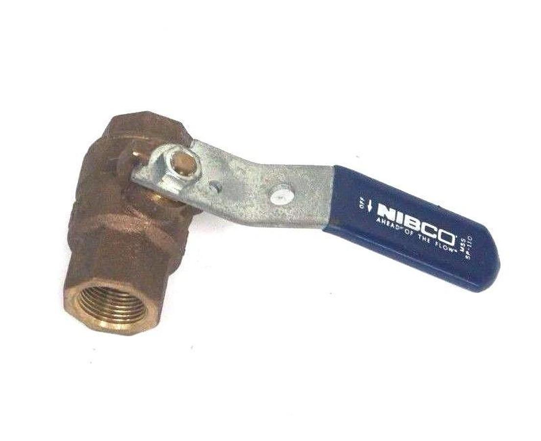 NEW NIBCO T58570-3/4 2PC BRONZE FULL PORT BALL VALVE 3/4" NPT T5857034