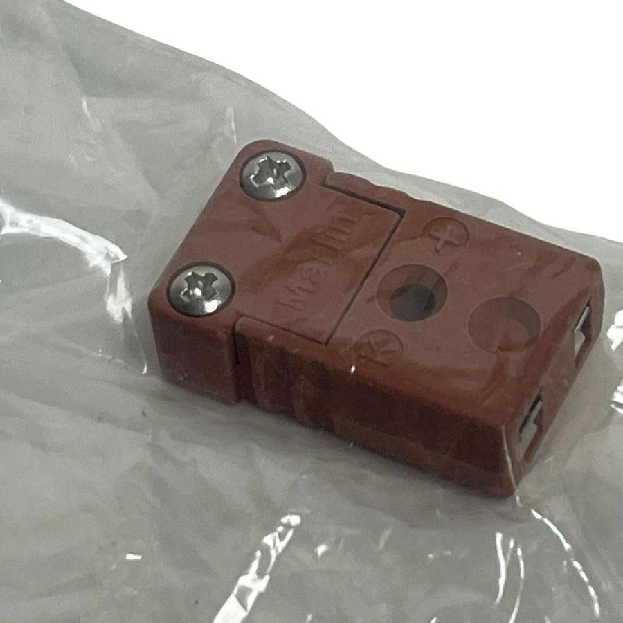 Used (LOT OF 10) Marlin Type K Thermocouple Connectors | Female Flat Pin | Red 800°F
