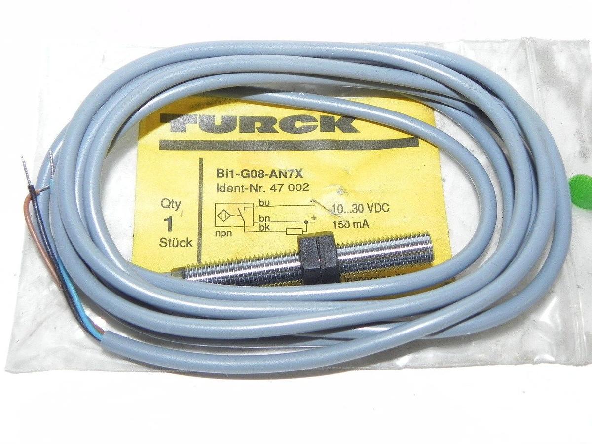 Used NEW TURCK BI1-G08-AN7X PROXIMITY SWITCH BI1G08AN7X 10.30 VDC 150mA