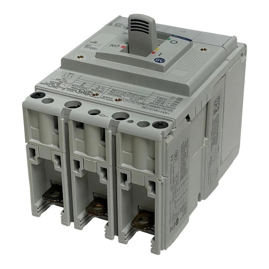 Allen Bradley Bulletin 140G-H2C3-C30 Molded Case Circuit Breaker 30A H-Frame Box