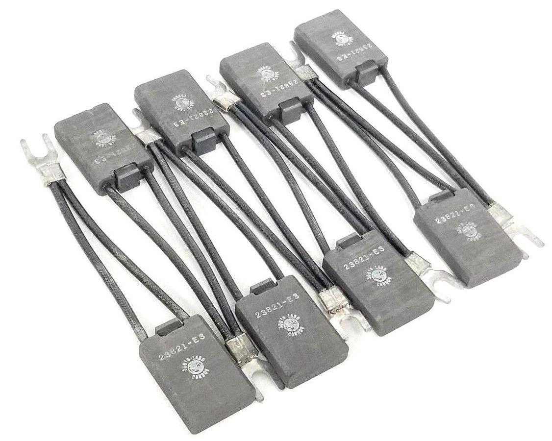 Used LOT OF 8 NEW SOUTHLAND CARBON 23821-E3 CARBON BRUSHES 100-250-23821