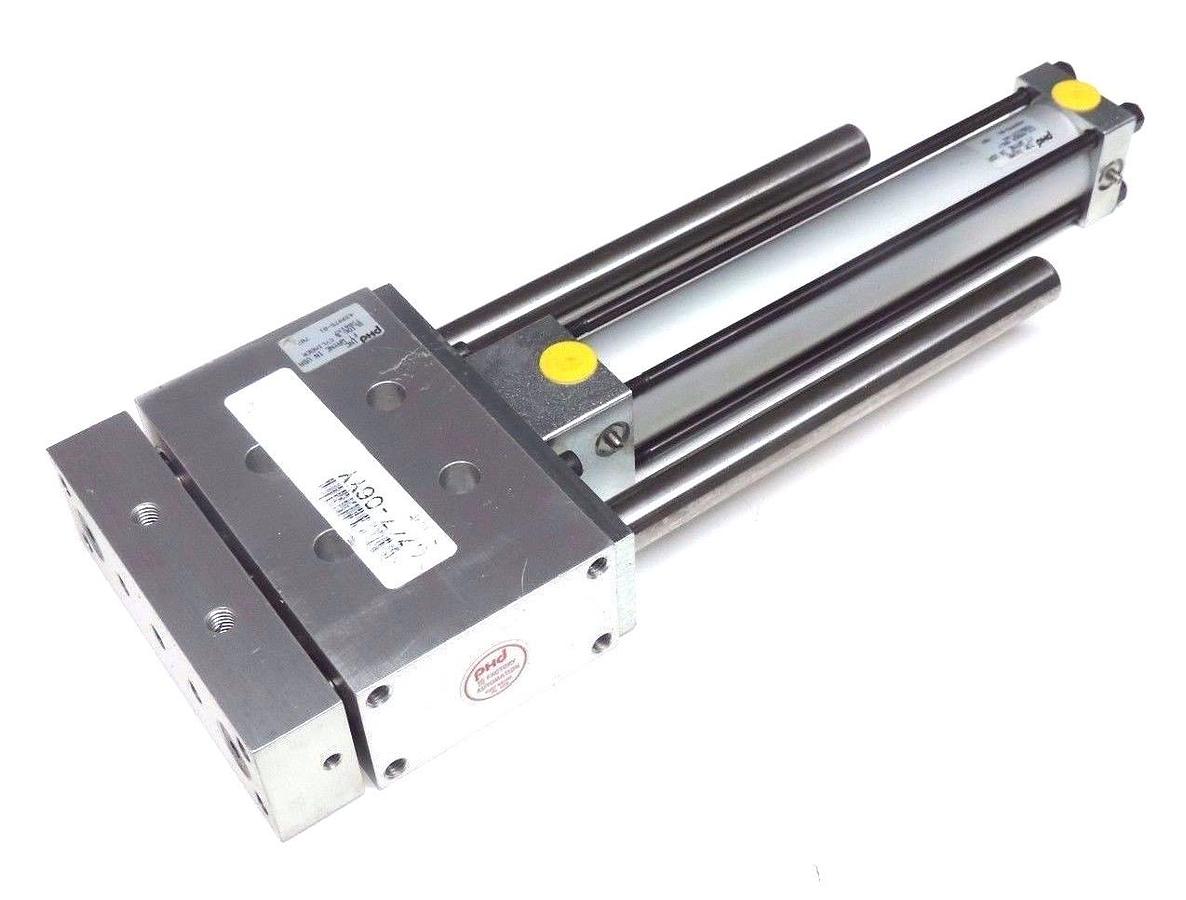 Used NEW PHD INC. TS061X7 PNEUMATIC SLIDE W/ PHD TS061X7-H4 CYLINDER, TS061X7H4