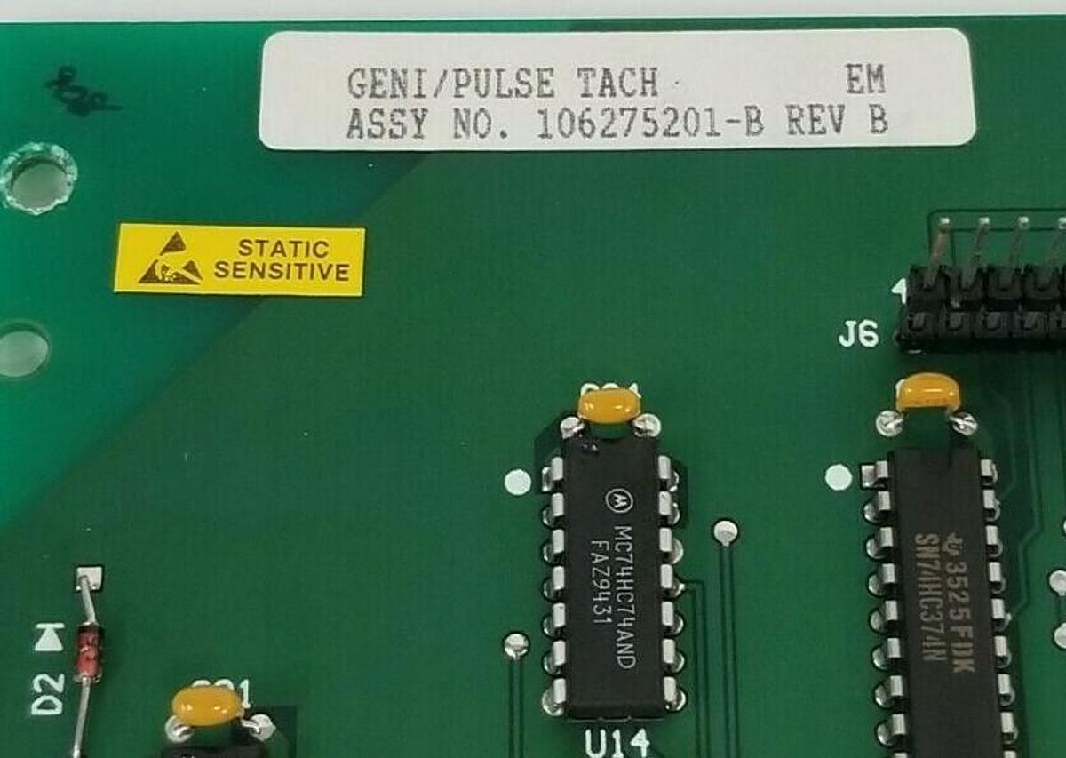 Used BOSTON FINCOR 106261803-B PULSE TACH. BOARD REV: B 1062753 W/ 105623011 REV: C