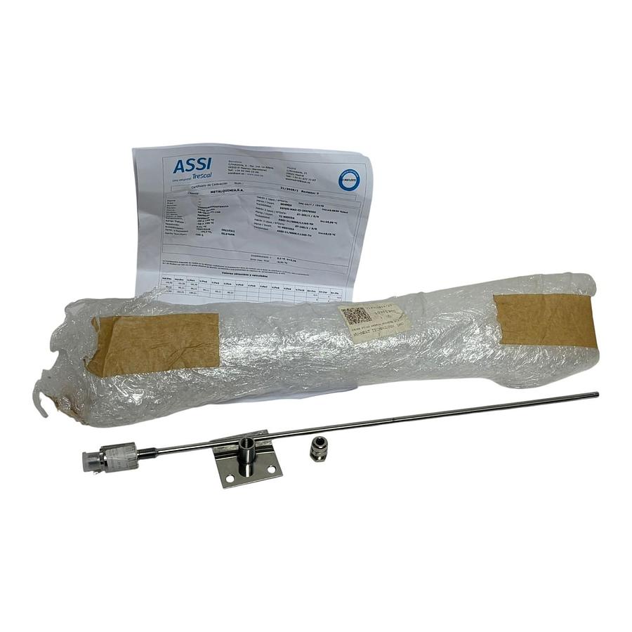Used Pyro-Alloy SR-UECE PT-100 RTD Temperature Probe Sensor 400mm x 6mm M12 New