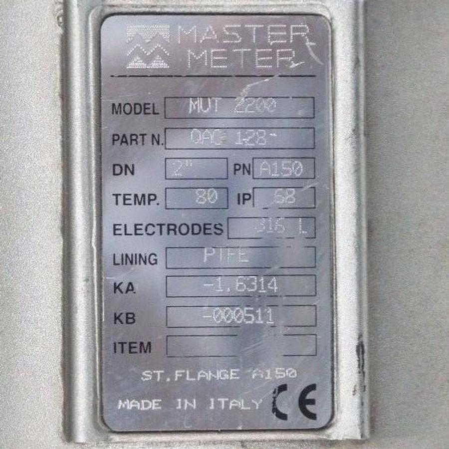 Used NEW MASTER METER MODEL: MC 208 P/N: QAZ 134 CONVERTER ELECTROMAGNETIC FLOW METER